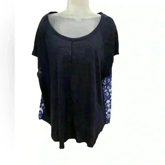 Talbots Mixed Media Blouse - Picture 1 of 2
